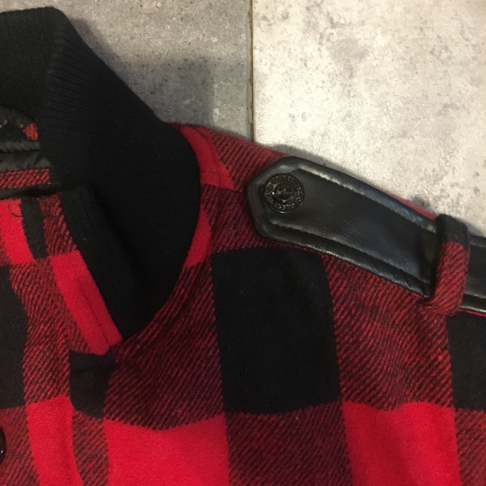 Smoke Rise plaid bomber jacket w. nice trim
